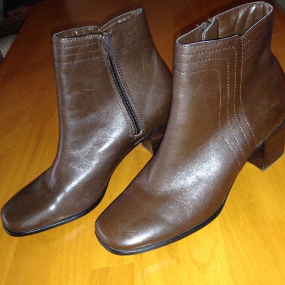 Leather Ankle Boots - Picture 1 of 3